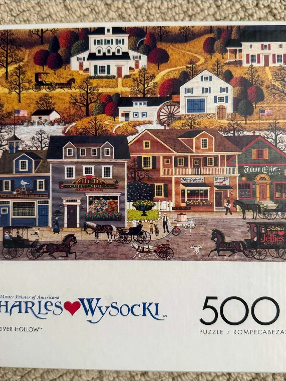 Lot of 2 Charles Wysocki 500 piece puzzles